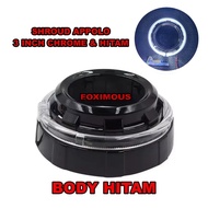 Shroud Model Appolo 3 inch Black Series White Biled 3 inch Ring Appolo Silver And Black