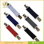 [Ihoce] Fit Dress Clip Elastic Back Cinch Sweater Clip for Scarf Clothes Clasp Decor