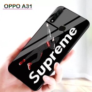 Softcase Glass Kaca OPPO A31 - Casing Hp OPPO A31 - C24 - Pelindung hp - Case Handphone - Casing Handphone