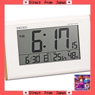 Seiko Clock alarm clock radio digital calendar temperature humidity table