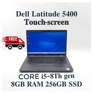 Dell Latitude 5400 Touchscreen Intel i5-8365U 8GB RAM 256GB NVMe SSD AMD Radeon 540X 2GB Student Off