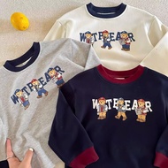 AB831 - SET OF 3 BOY'S SHIRT WITH BEAR COLLAR WTBEAR