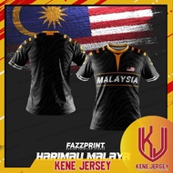 BAJU FAZZ  HM03 - HARIMAU MALAYA TEAM MALAYSIA BLACK KENE JERSEY
