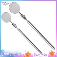 2x Universal Automotive Maintenance Inspection Mirror Folding Telescopic Reflector Welding Chassis I