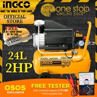【Ready Stock】㍿▽⊕Ingco AC20248P 24L Industrial Air Compressor 2HP •OSOSSHOPPING• FREE 28IN1 SCREWDRIV