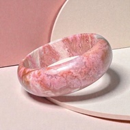 薔薇輝石 手鐲 全粉玉化 老礦原礦 內徑 59mm 玫瑰石 手環 桃花玉