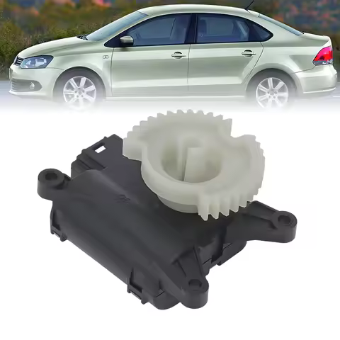Dash Air Vent Heater Flap Motor Square 2 Pin Plug 6R2907511A For VW Polo 6R 13-24 Skoda Fabia 11-23 