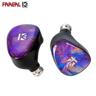 FAAEAL KBEAR KB02 Earphone HiFi In-ear Monitor Good Bass Gaming Earbuds 10mm Beryllium-plated Diaphr