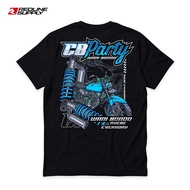 KATUN Redline CB Party Wani Bondo Black Unisex Cotton Racing T-Shirt I Herex CB100 I A2219