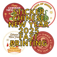 Chinese New Year Sticker 2025 / CNY Sticker / 年饼贴纸 /  福字贴纸