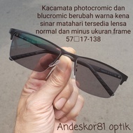 terlaris kacamata photocromic bluecromic pria minus/normal/ox3189