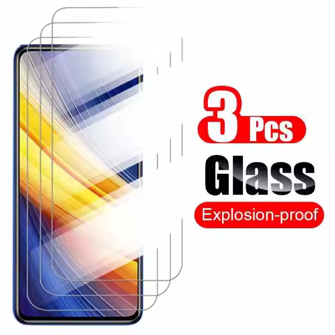 3pcs protective glass on pocox3 poco x3 x 3 pro 5g m3 f3 full cover screen protector on redmi note10