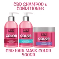CBD Color Shield Hair Mask 500gr/ CBD Shampoo 250ML / CBD Conditioner 250ML