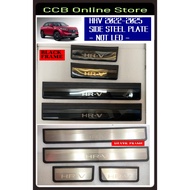 Steel Plate/Door Side Step for Honda HRV 2022-2025 Silver Frame/ Black Frame - (4pcs/set Not Led)
