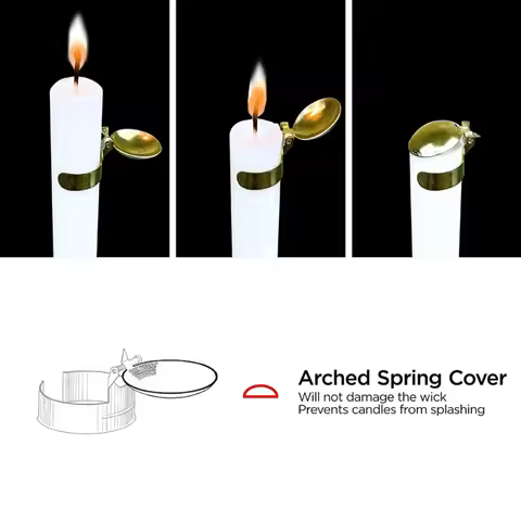 Automatic Candle Extinguisher Candle Automatic Fire Extinguisher Metal Clip Candle Accessories Autom