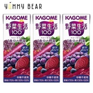KAGOME - 野菜生活砂糖無添加汁 200ml - 提子混合汁 x 3（平行進口）