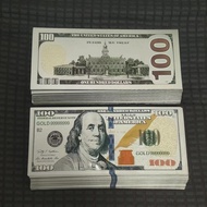 In stock 20~100pcs US 100 Dollar Bills 100 Dollars Gold Plated Banknote Fake Dollars Currency Souven