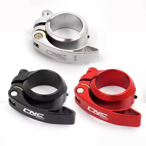 Bike Seat Post Clamp 40.8mm 33.9mm Universal MTB Road Bike Casual Bike Seatpost Clamp