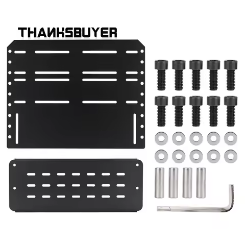 Simplayer Pedal Mounting Plate 3 Pedal Set Sim Racing Pedals3 Hydraulic Rods for Racing Games