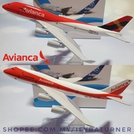 Avianca Boeing 747(Colombia) Aircraft Model 16cm Die-cast Metal Airplane