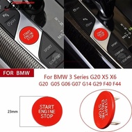 Red & Blue Engine Start Stop Button Trim For BMW 3 Series G20 X5 G05 X6 G06 X7 G07 G14 Car Interior 
