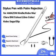 【🔥SG STOCK🔥】Rechargeable Stylus Pen for Amazon Kindle/Kobo Nia/Clara BW&Colour/ Libra Color/Kobo Sag