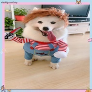 Chucky Dog Costume Halloween Cosplay Costume Fun Dog Cat Clothes Teddy Puppy Photography Props Festi
