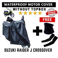 【NATA】 SUZUKI RAIDER J CROSSOVER MOTORCYCLE COVER WITH FREE BALAKLAVA TUBE BANDANA ARM SLEEVES / MOTOR CO