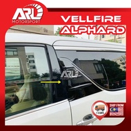 Toyota Alphard Vellfire Door Pillar Sporty Protector Cover Type B For 2015-2023 GGH30 AGH30 AH30 ANH