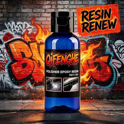 QIFENGHE 30g Epoxy Resin Polisher, Clear Gloss Resin Polishing Agent, Scratch Remover & Shine Restor