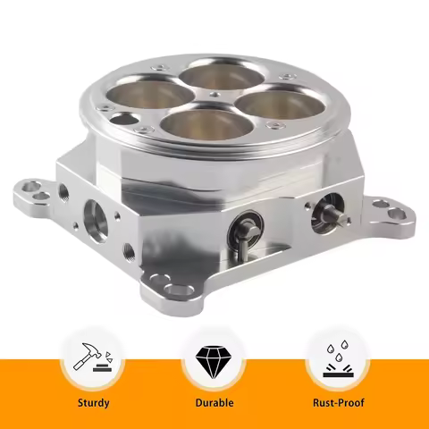 High Quality new Replacement For PCE138.1002" 1200 Cfm 4-Barrel 4150 Billet Throttle Body 6061-T6 Al
