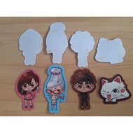 Danadan Character Card Stickers / anime glitter Stickers Danadan/Momo Ayase/Ken Takakura/Seiko Ayase