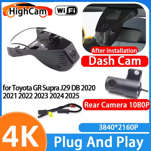 HighCam for Toyota GR Supra J29 DB 2020 2021 2022 2023 2024 2025 4K Wifi 2160P Car DVR Video Recorde
