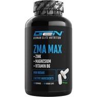 ZMA MAX - 180 Capsule - Ultra High Dose - Zinc + Magnesium + Vitamin B6 - Advanced Edition：Contains 