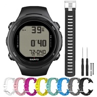 Silicone Replacement Watch Band For Suunto D4i Watch Strap Wristband For SUUNTO D4 D4i Novo Dive Computer Watch With Tool Kits