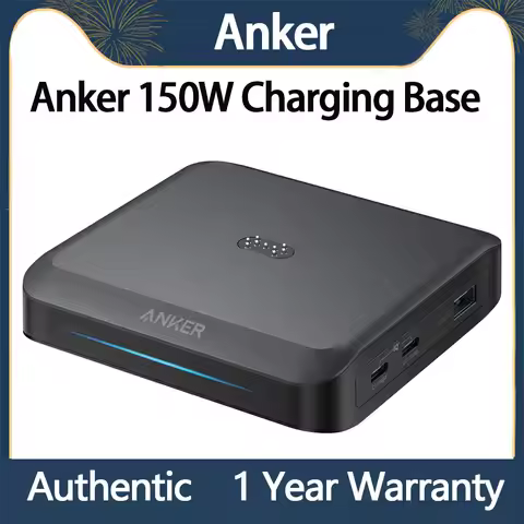 Choice Anker Prime Charging Base 150W a1903 Fast Charging 3-Port GaN Charger USB C for Prime PowerBa