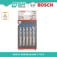 [ GH HARDWARE ] BOSCH T 118 G Basic For Metal Jigsaw Blade  ( 2608631012 )