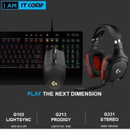 Logitech G Gaming Bundle G102 Lightsync Black / G213 Prodigy RGB Gaming Keyboard / G331Gaming Headse