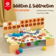 Pinwheel Addition And Subtraction with Caterpillar Board Game