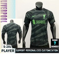 Liverpool 23-24 [Player Version] Goalkeeper Football Jersey T-shirt S-2XL * Customized&amp;High Quality*