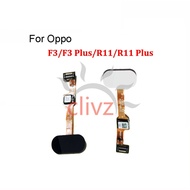 For Oppo F3 R11 Plus Fingerprint Sensor Flex Cable Home Button Key Flex Ribbon