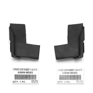 Door Corner Sponge Rubber Front Protection Left+Right 2pcs Black For Toyota Land Cruiser 40 Series F