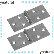 YNATURAL Flat Open, Interior Connector Door Hinge, Practical Folded No Slotted Soft Close Wooden  Hinges Furniture Hardware Fittings