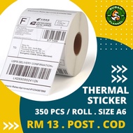 A6 Thermal Sticker Paper Roll