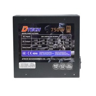 Dtech รุ่น PW071A power supply 750Wเเท้ -supply 80 plus