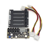 [sillyshuai]Type-C to 5 Port SATA Expansion Card USB to 5 SATA Expansion Card Multi-Disk SATA Adapte