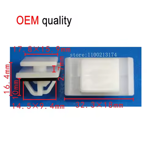 50/100 auto plastic clips Buckle of side skirt sill anti chafing strip for hyundai 87758G2000 87758-