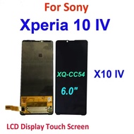6.0" Original LCD For Sony Xperia 10 IV Display Touch Screen Digitizer Assembly X10 XQ-CC54 Change