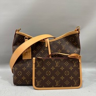 LV m46203 原花金釦carryall pm 肩背包
