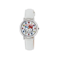[Citizen Q &amp; Q] Watch Analog Hello Kitty Waterproof Leather Belt HK15-001 Women's White